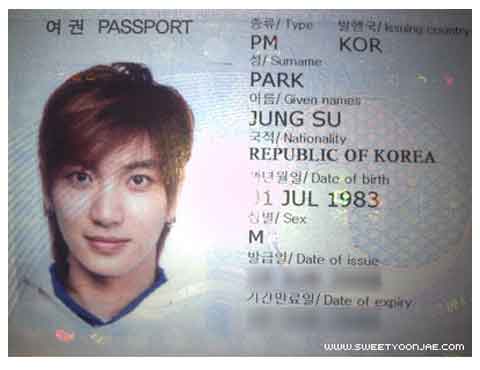 Super Junior Passport and ID Card Picture  mygenieworld